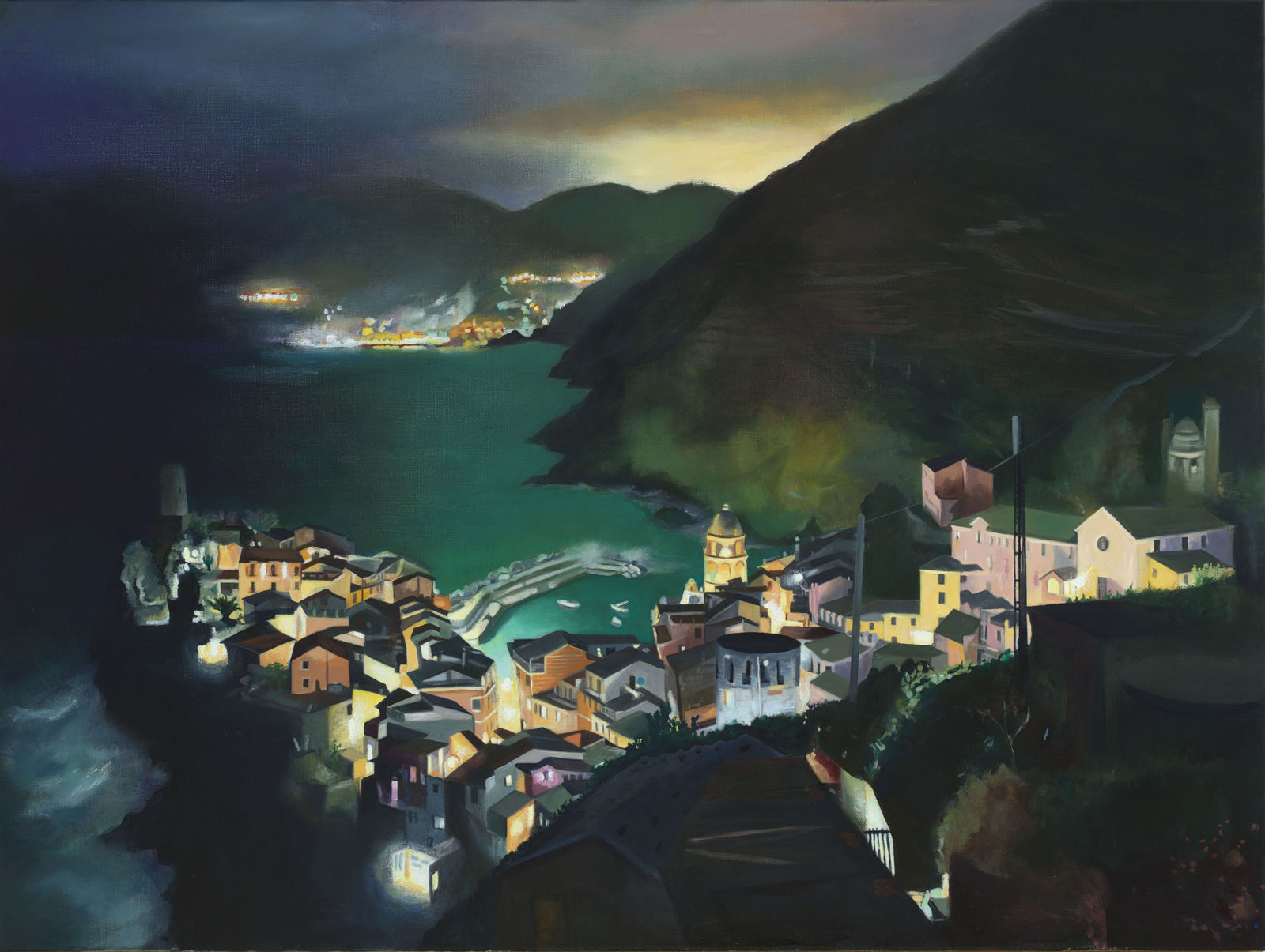 lesley banks, Vernazza Stormy Skies , 2024