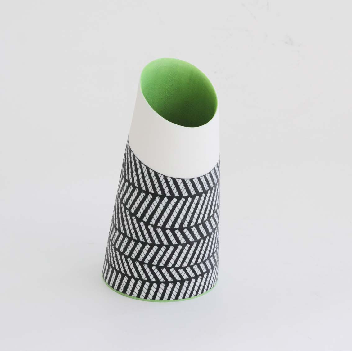 Lara Scobie, 25. Tilted Vessel with Chartreuse Interior (ii)