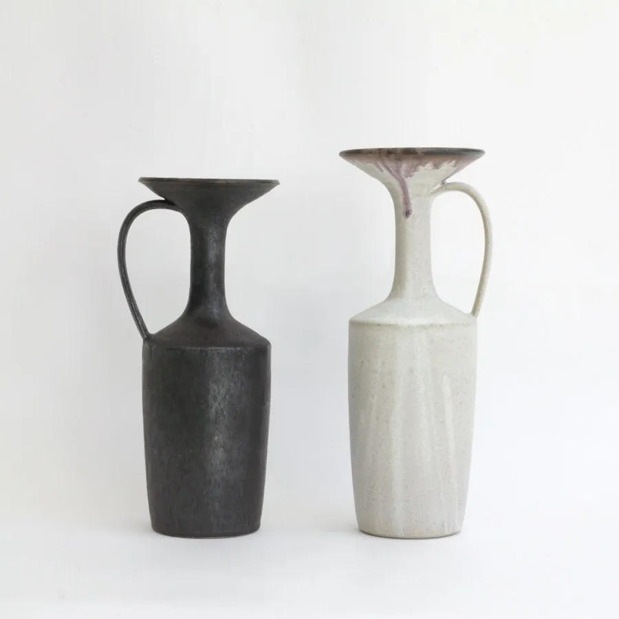 Mizuyo Yamashita, Y14. Long Neck Jug (right) & Y15. (sold)