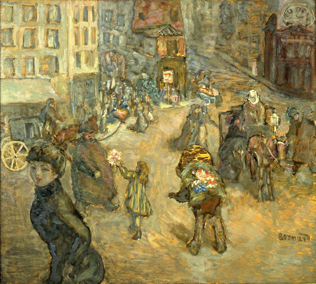 PIERRE BONNARD (1867-1947), La Marchande de fleurs, rue Lepic et place Blanche, Paris, 1905