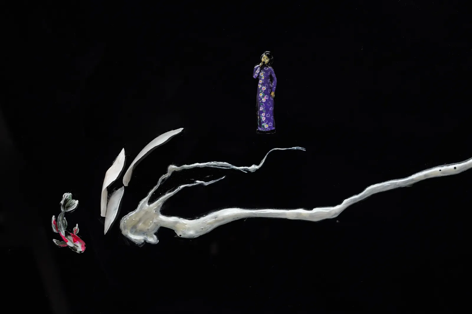 Hoa Dung Clerget, Ornament (The Trung Sisters, Mountain), 2025