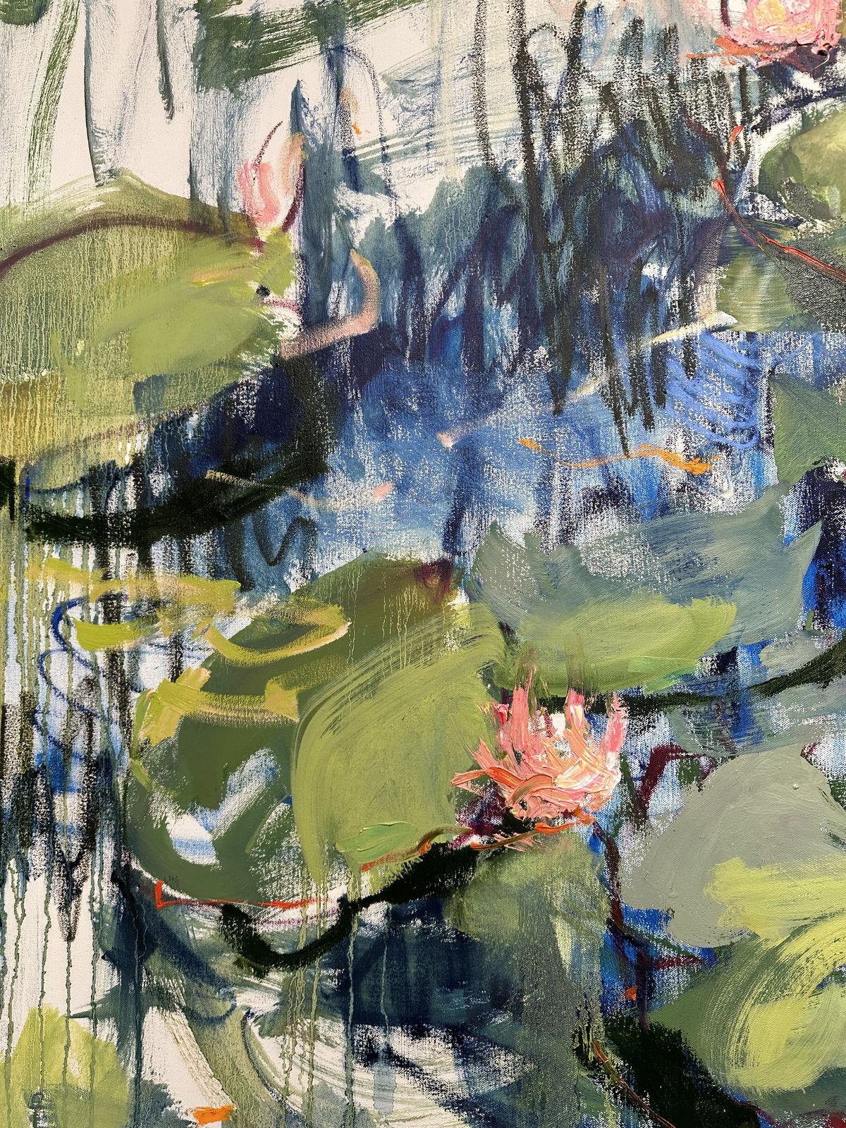 Lilia Orlova-Holmes, Water lilies Reflections Diptych , 2024