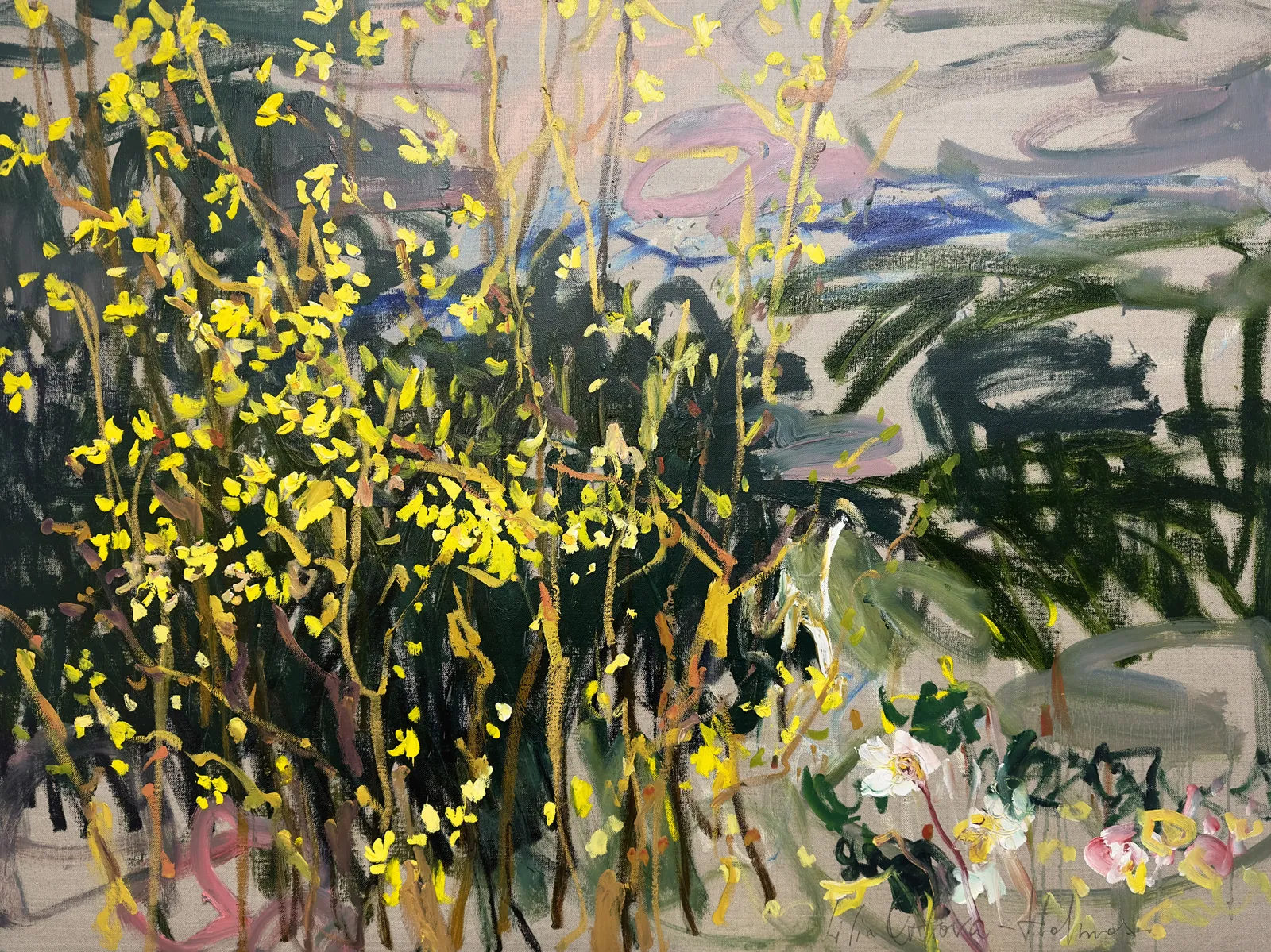 Lilia Orlova-Holmes, Yellow blossoms , 2024