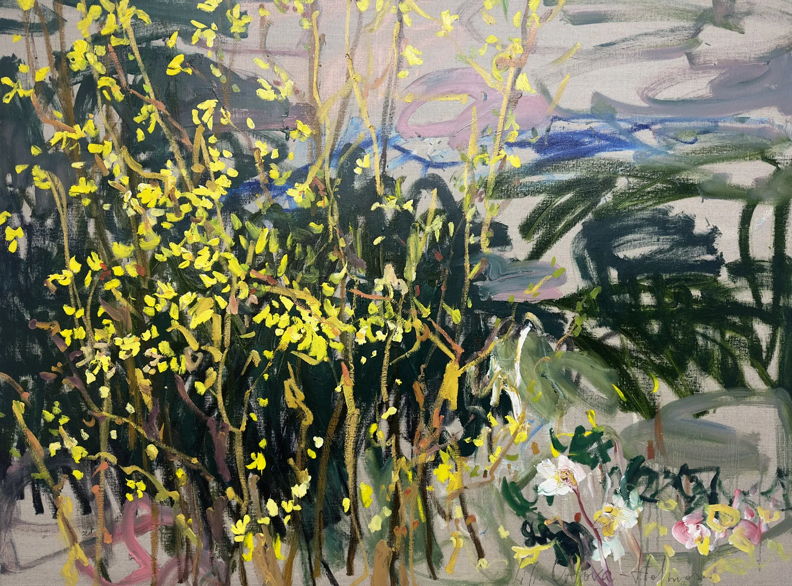 Lilia Orlova-Holmes, Yellow blossoms , 2024
