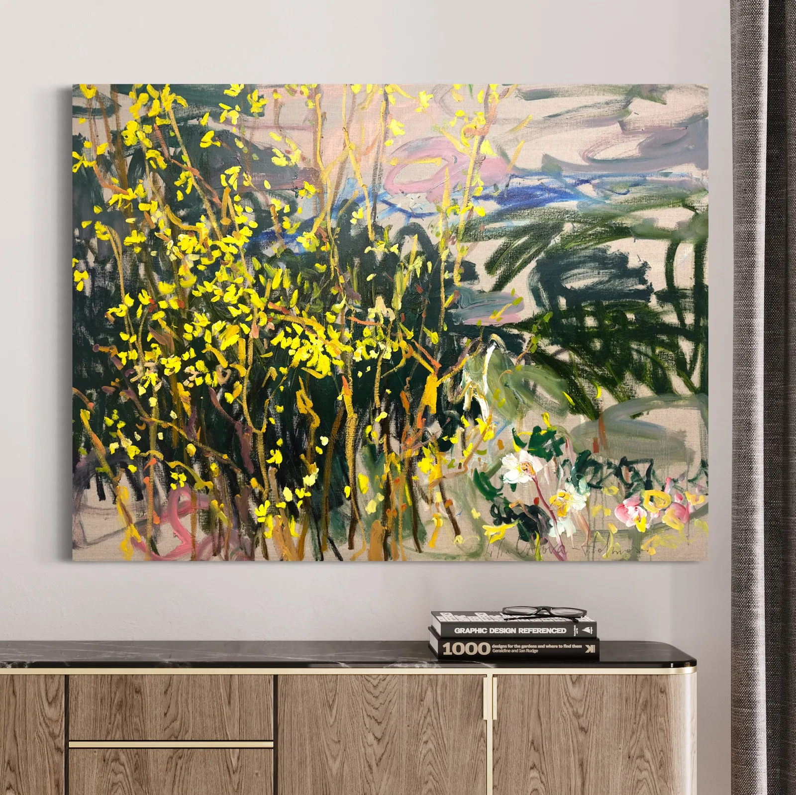 Lilia Orlova-Holmes, Yellow blossoms , 2024