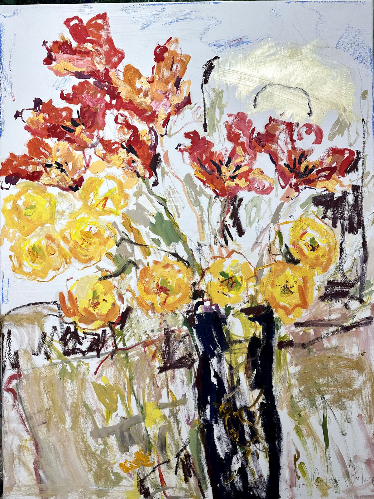 Lilia Orlova-Holmes, A vase of flowers, 2024