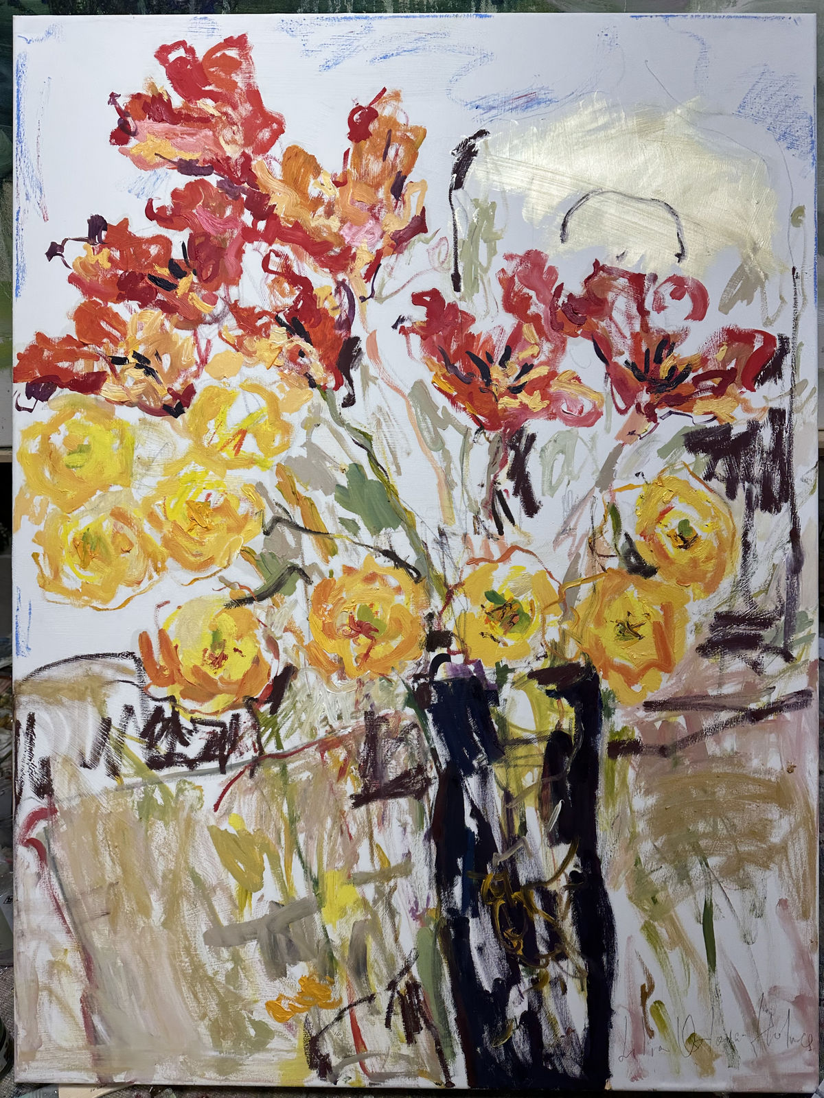 Lilia Orlova-Holmes, A vase of flowers, 2024
