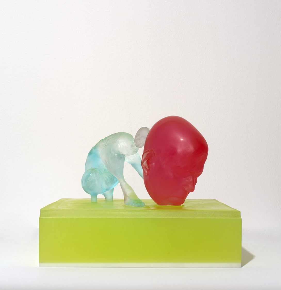 Rona Pondick, Small Red Grey Blue Green, 2014–2018