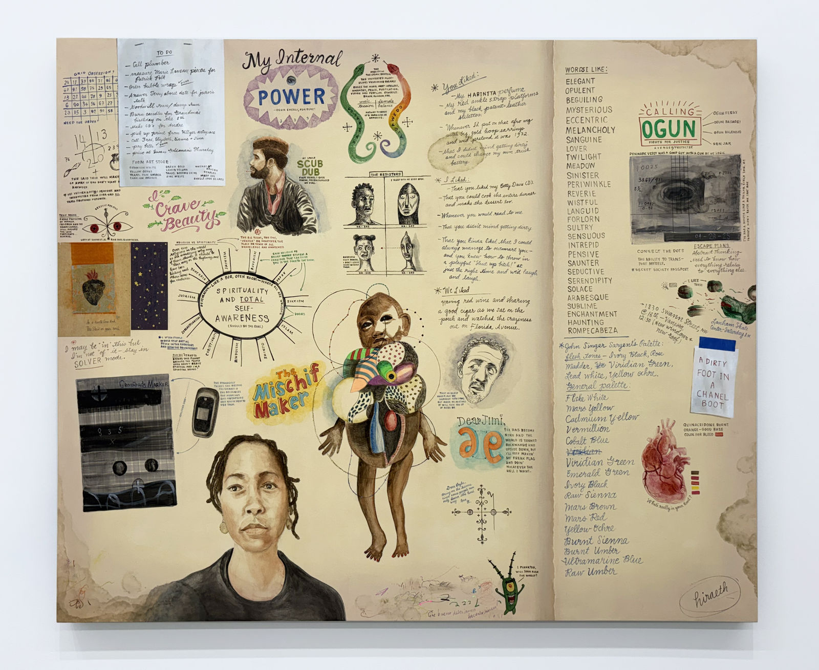 Renée Stout, Sketches on Old Paper, 2025