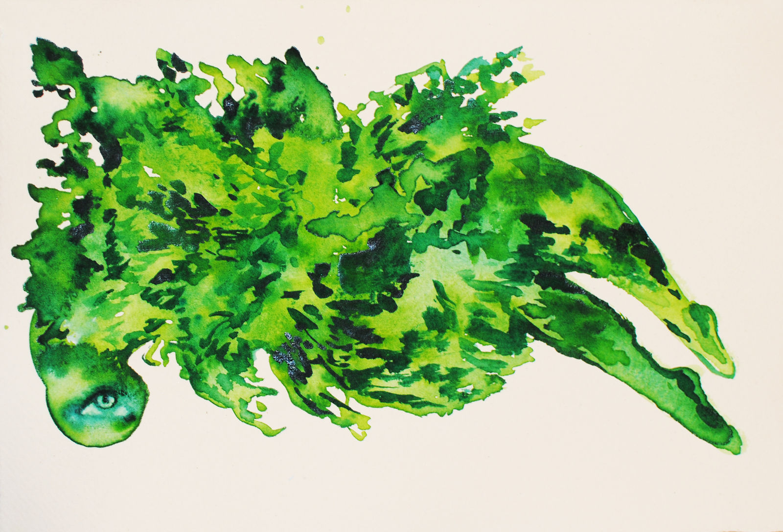 Alymamah Rashed, Your Land Lives Beneath My Flesh (My Emerald Earth Will Not Die) #3, 2025