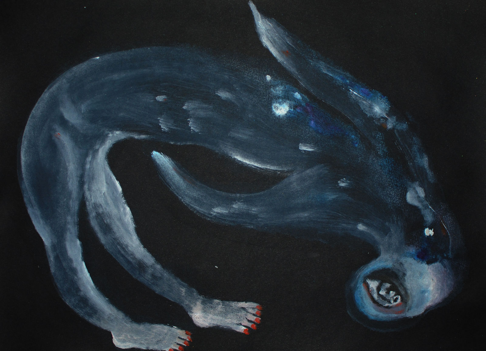 Alymamah Rashed, For What Is Lost Is Found Beneath Their Fins (Below), 2025