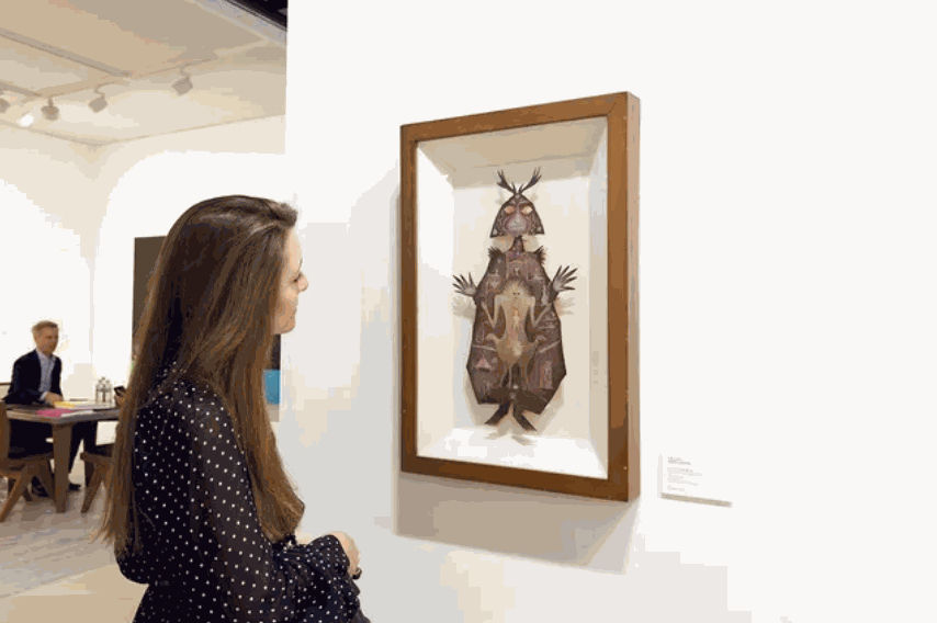 Carrington’s work Fina mosca (1949) at Gallery Wendi Norris in Art Basel’s Feature sector. Photo by David Owens.