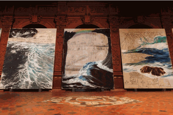 Installation view of “The Word Shimmering Sea.” Photo: Alfonso Lozano.