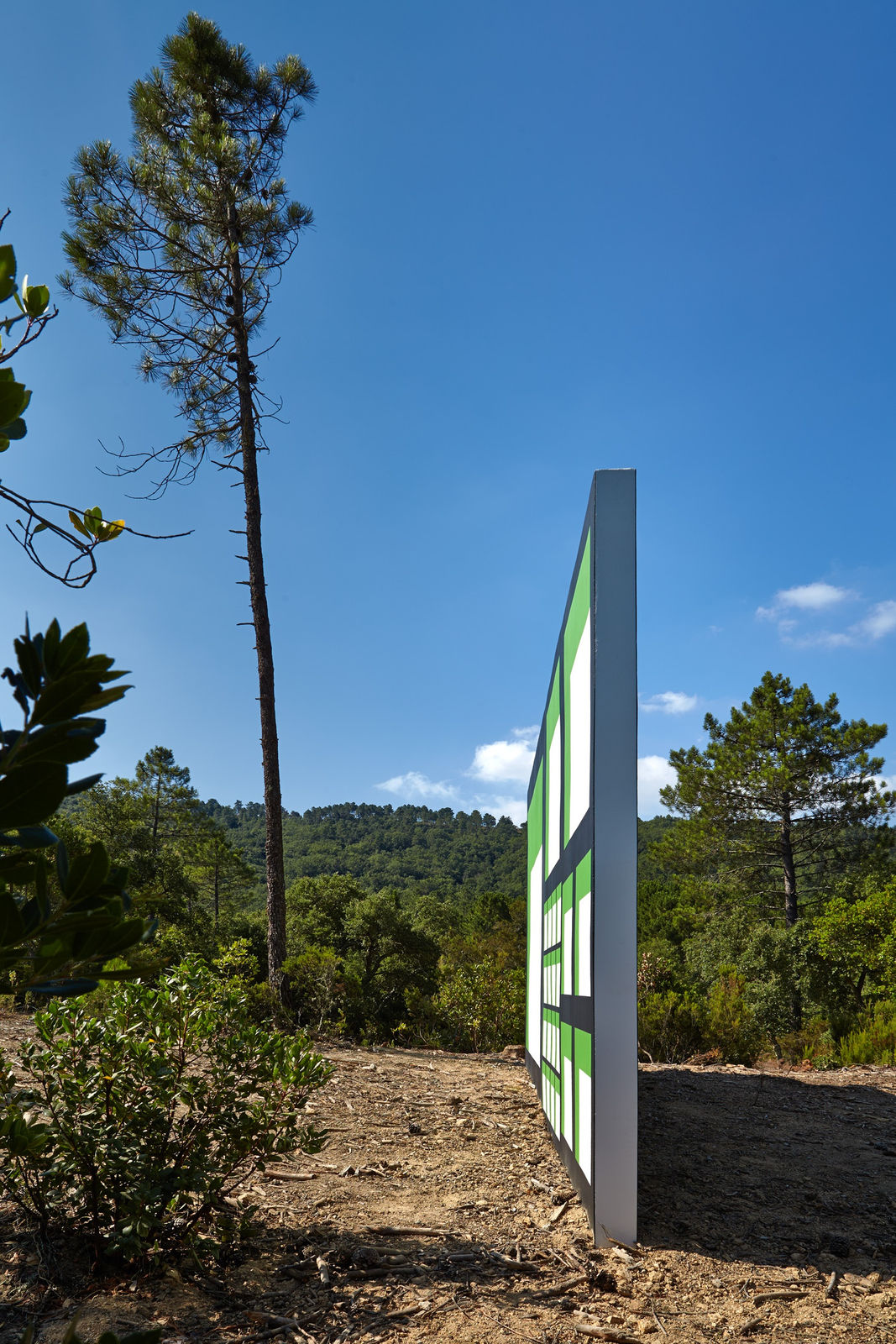 Claudia Comte, 128 squares and their demonstration, 2015