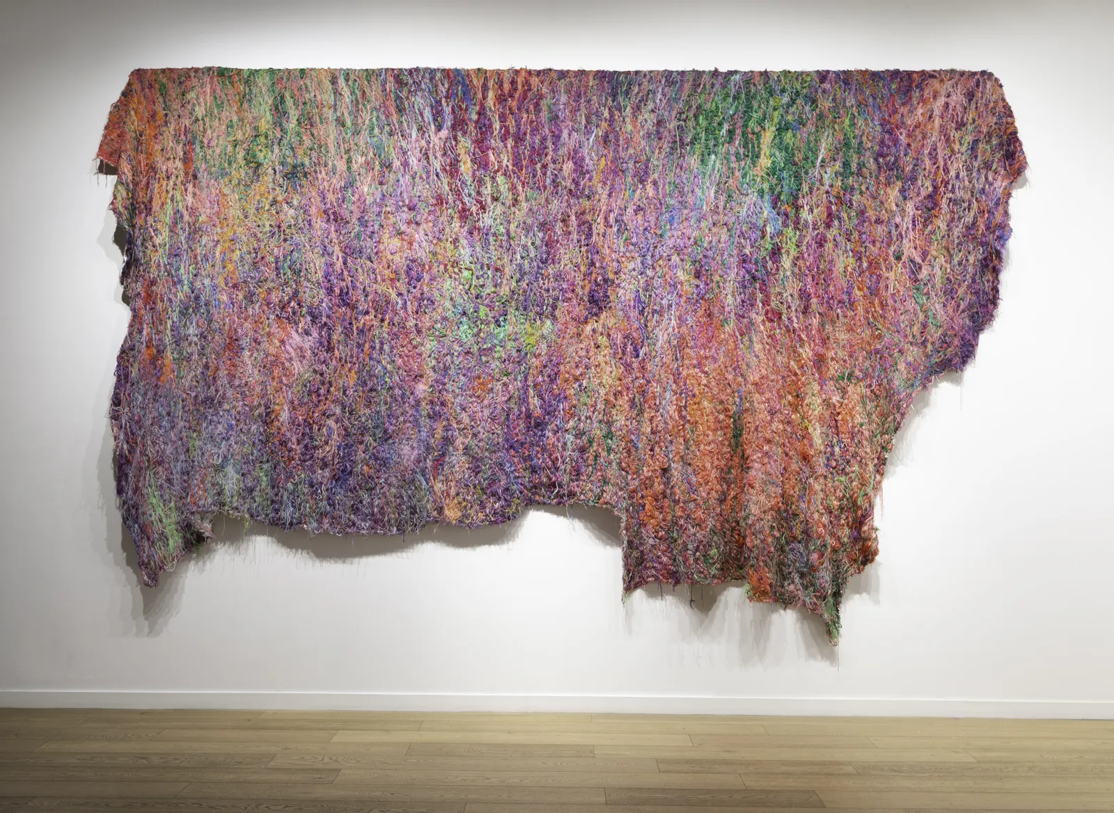 Carmen Mardonez, Chromatic Solace, freehand embroidered large-scale installation, 2026