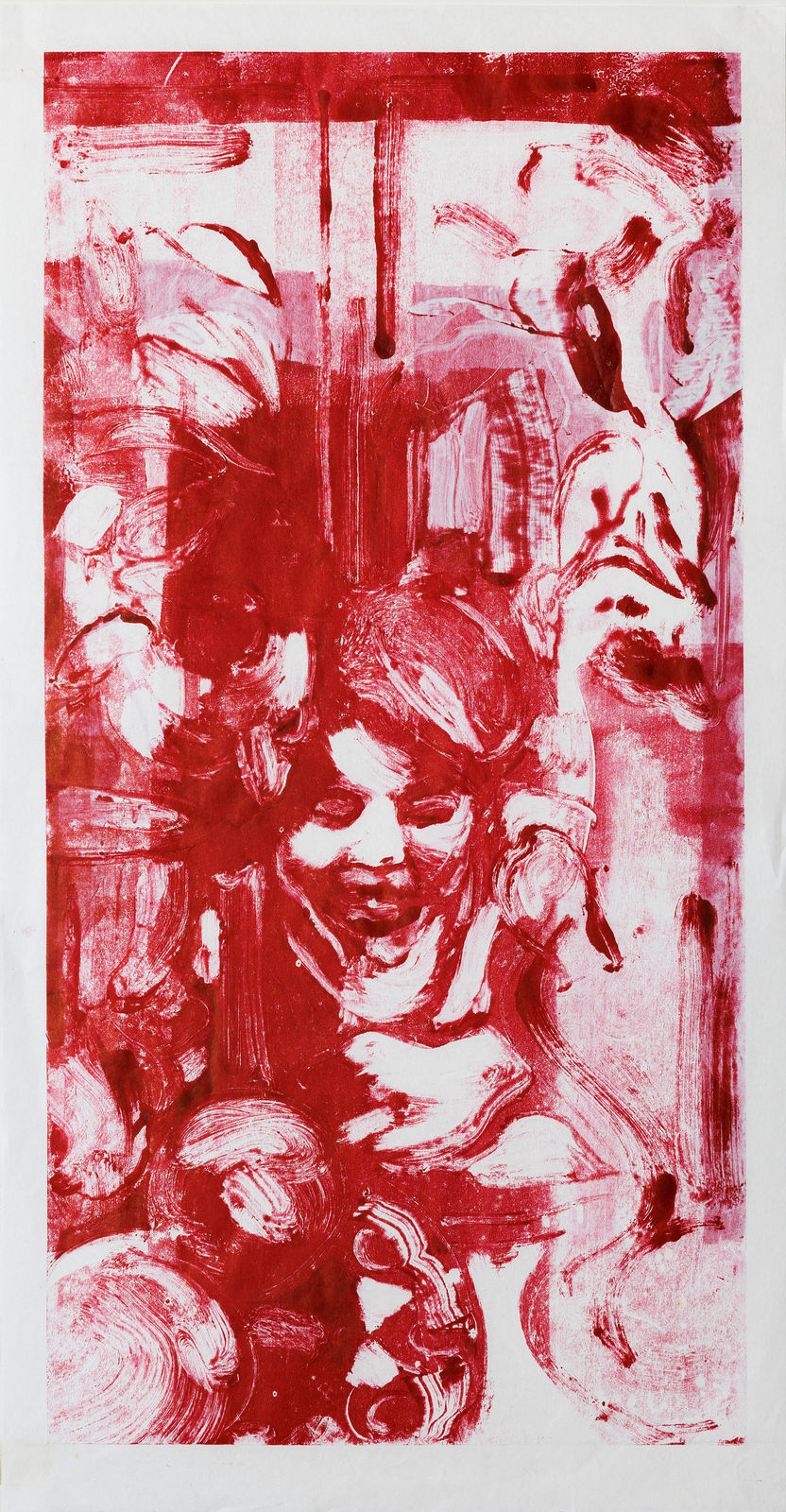 Mono print by Eleanor May Watson, Imagining Spring, 2024