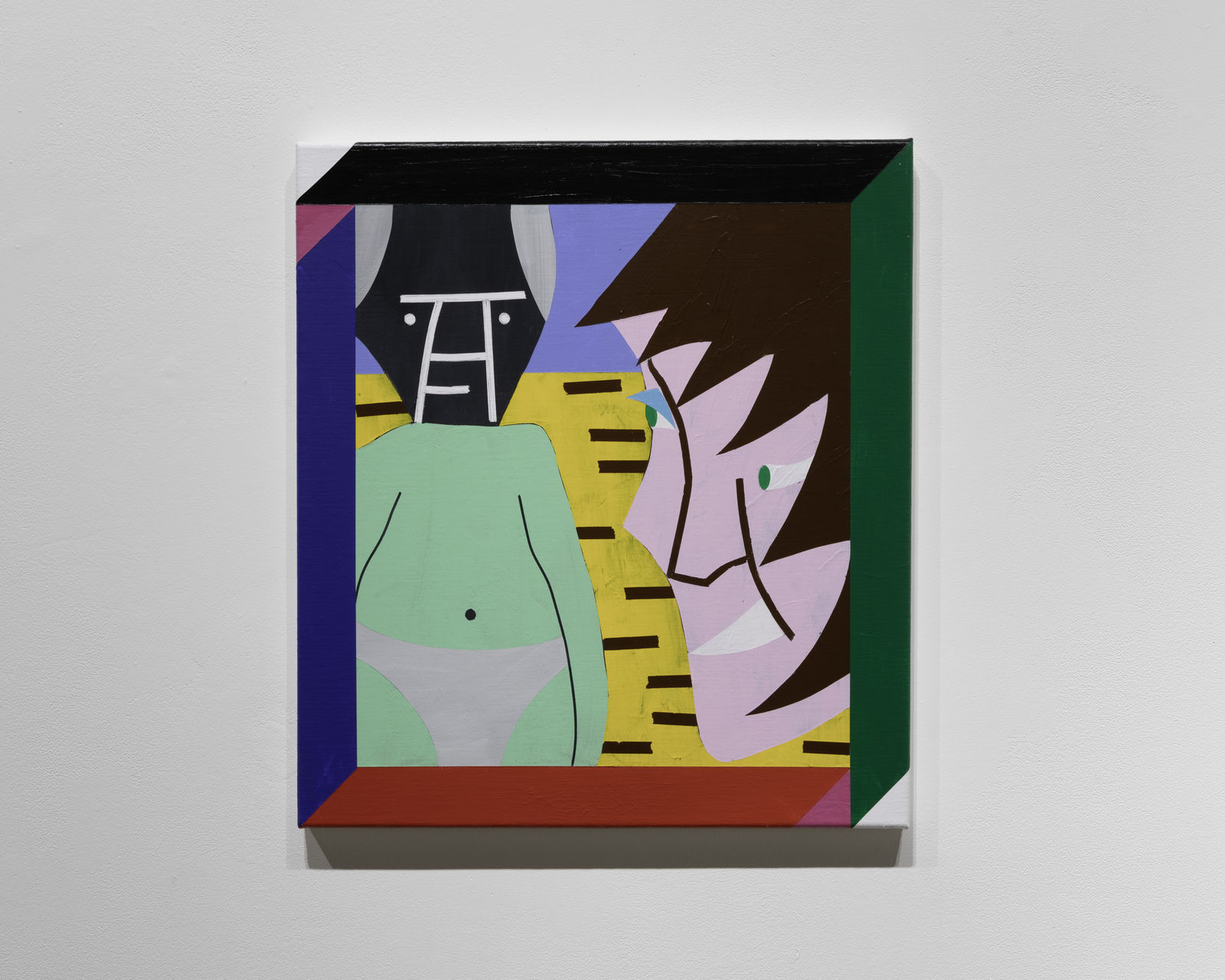 Jo and Pablo, 2024, Acrylic on canvas, 56 x 50 cm