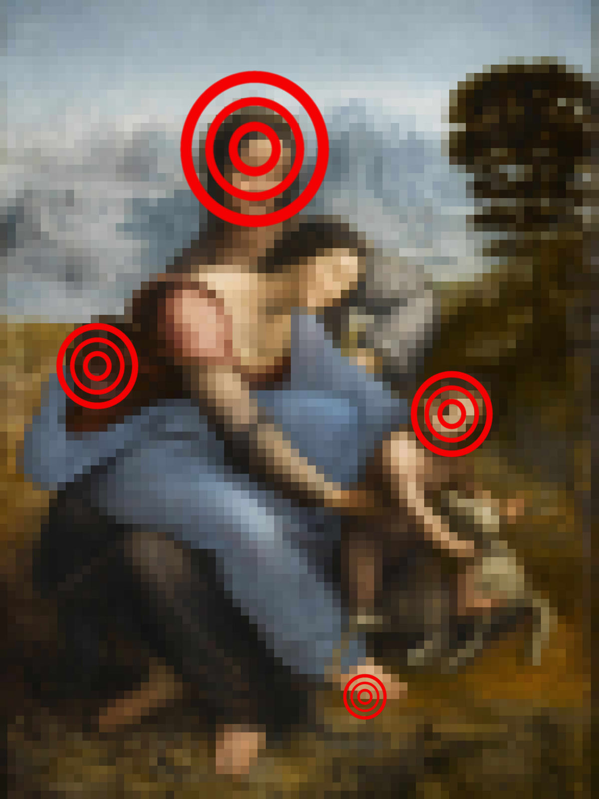 Mohamed El baz, Hommage à Léonard de Vinci, Sainte Anne, Photographie et sérigraphie sur plexiglas, 80 x 60 cm, 2023, Édition 1/3