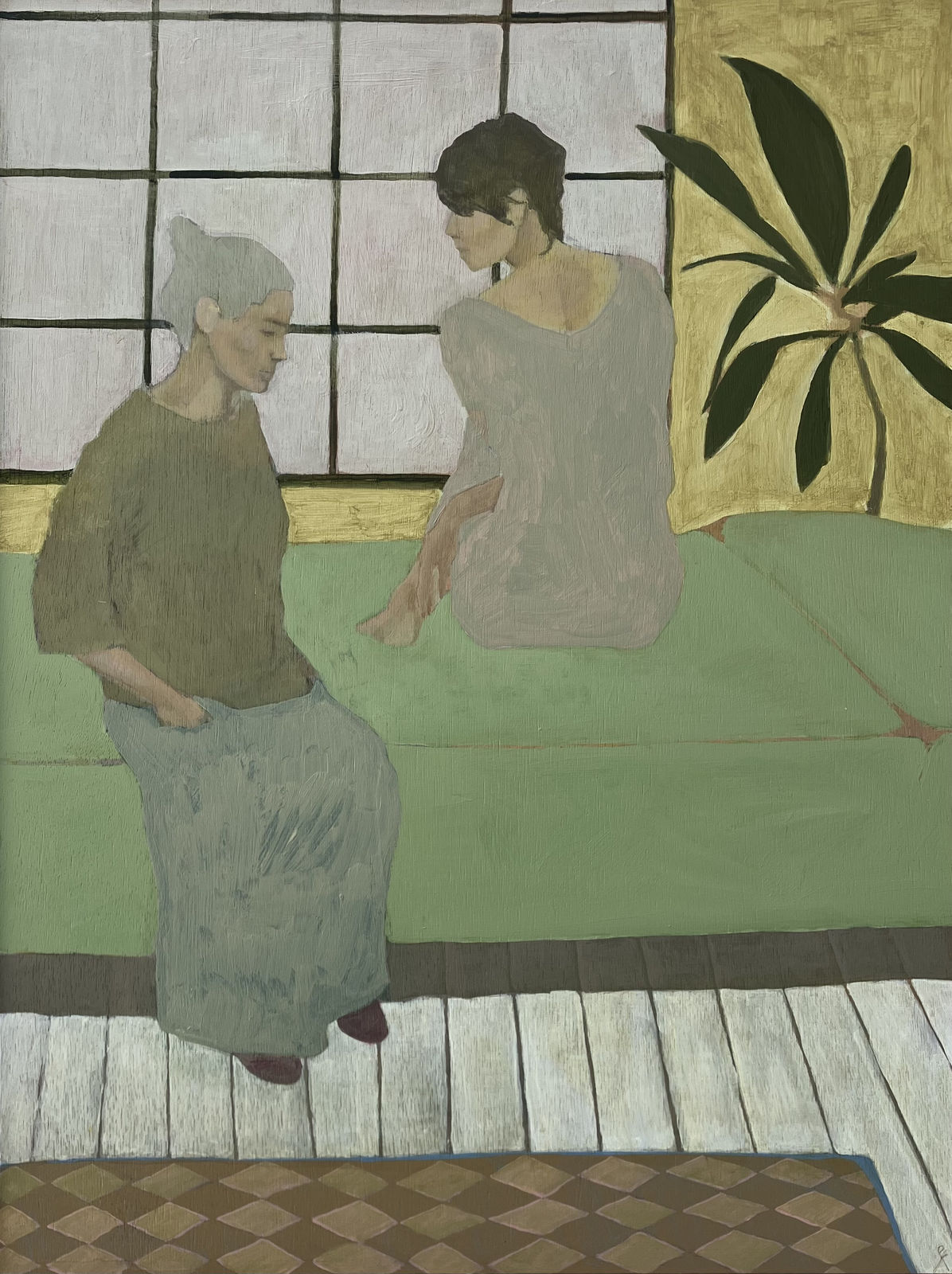 Emily Kirby, Yellow room above the Plaza, 2025