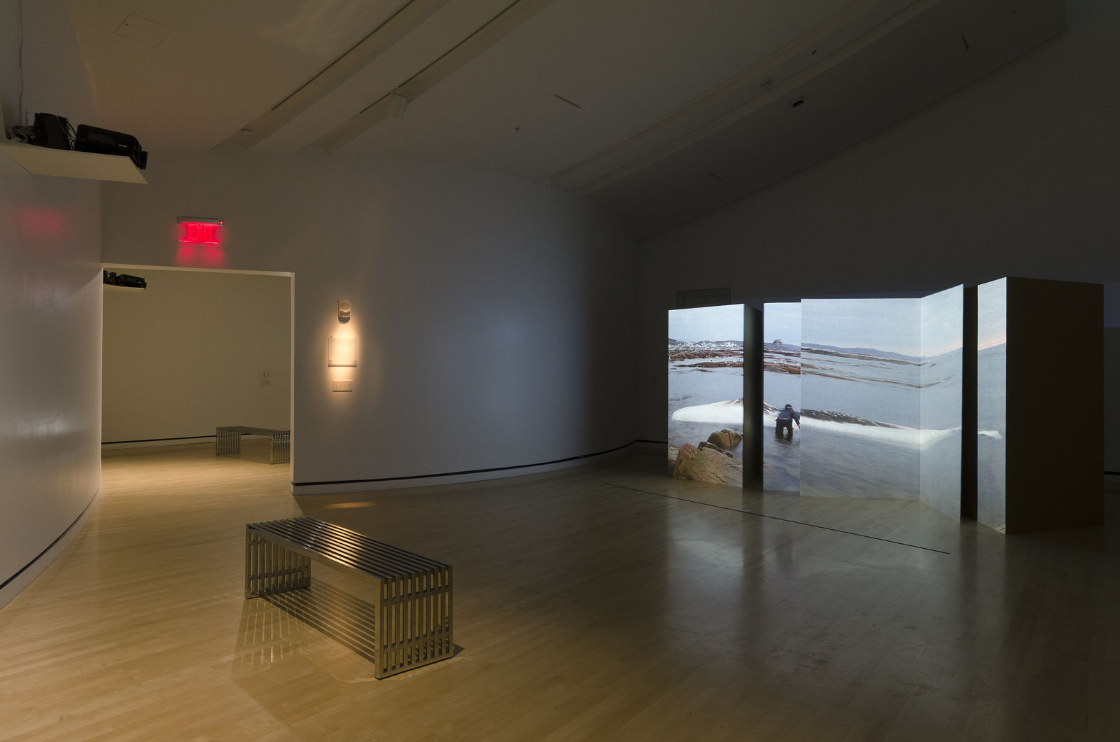 Installation view of Patty Chang's work, Courtesy of Telfair Museum, the artist and BANK