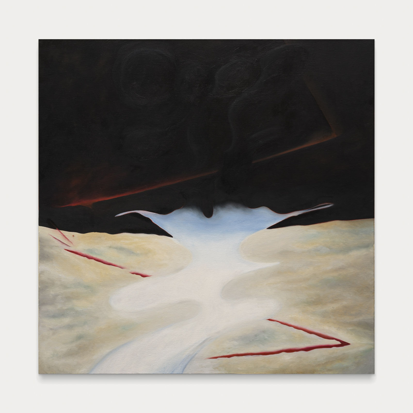 知凡 Zhifan 失落洋 金星 Oceans Lost Venus 布上丙烯油画 Oil and acrylic on linen 80 x 80 cm 2024