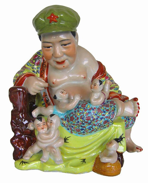 劉力國 LIU Liquo, 佛(戴軍帽和小孩)