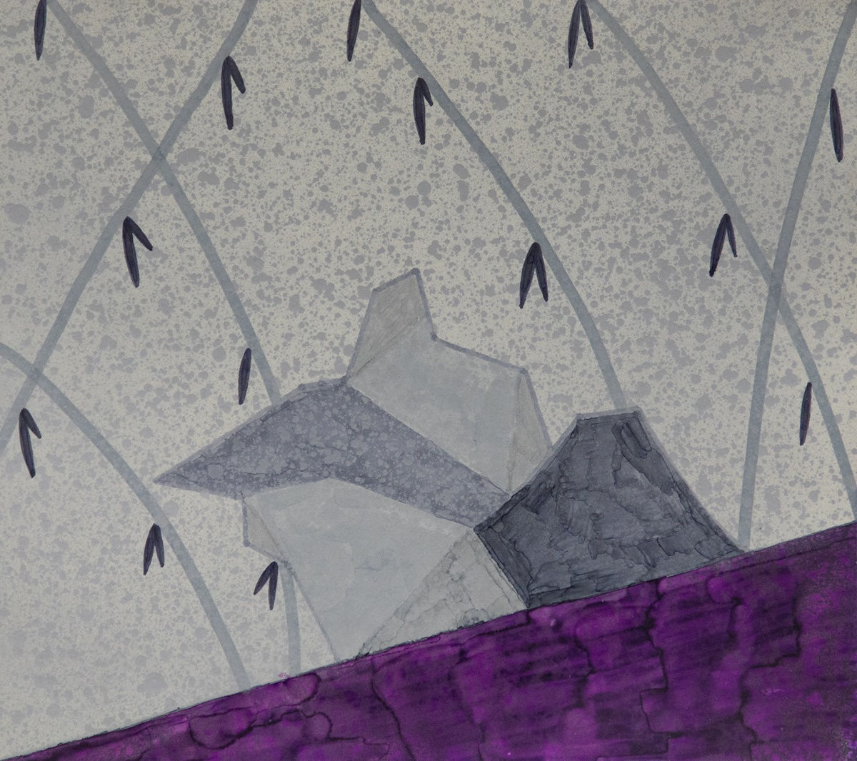 金景鴻 Jinghong, 竹石圖