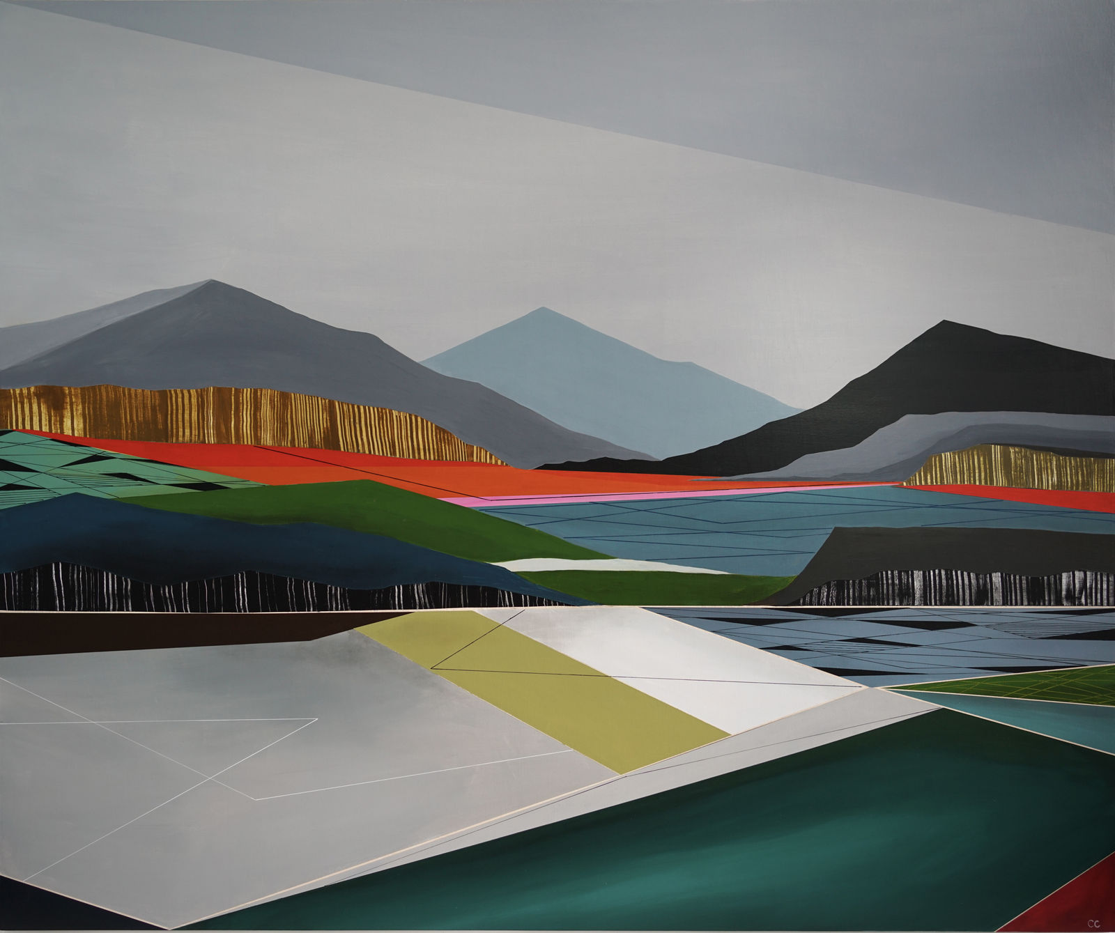 contemporary art geometric painting