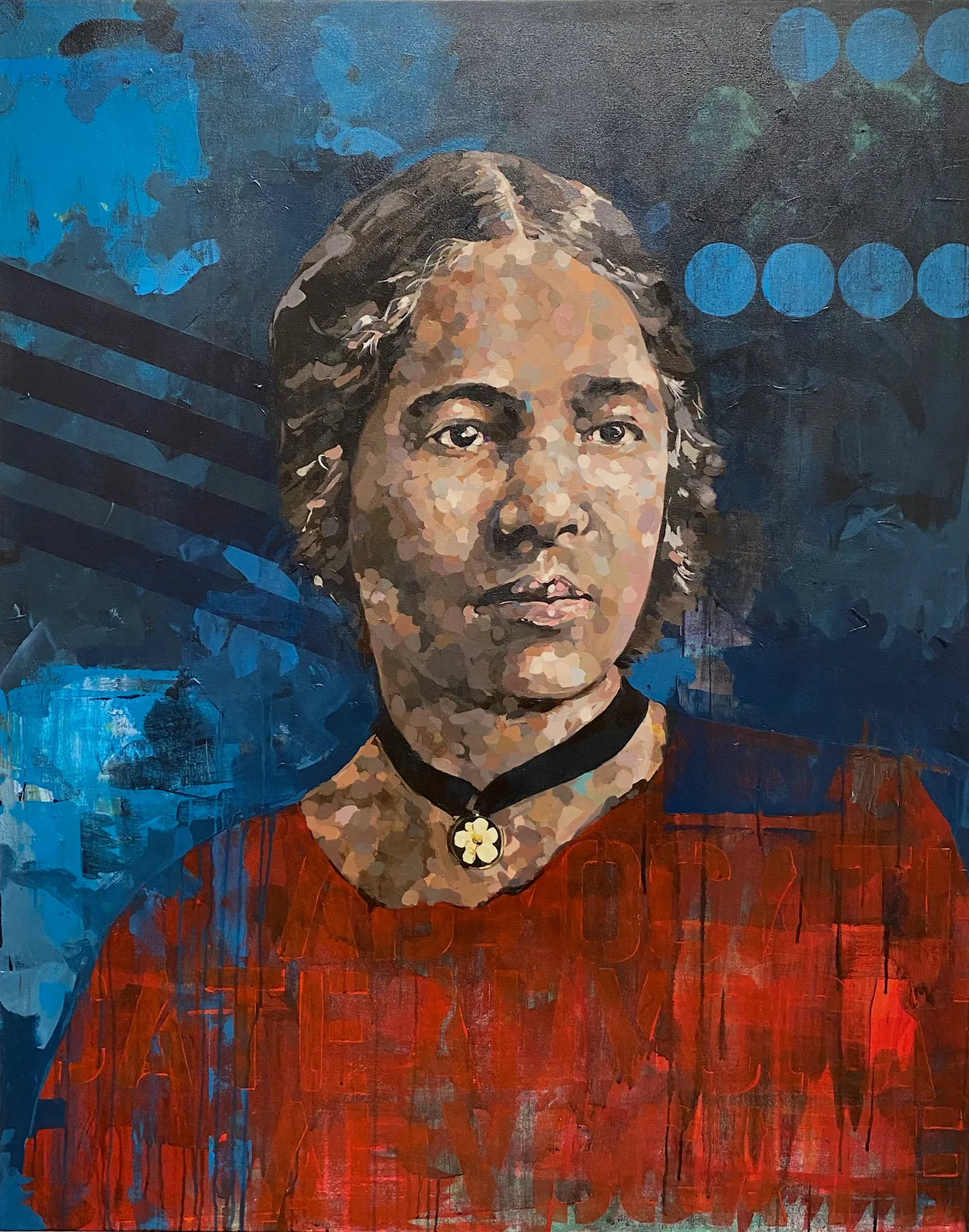 Jeremy Okai Davis The Advocate (Beatrice Morrow Cannady), 2022 acrylic on canvas 60 x 48"