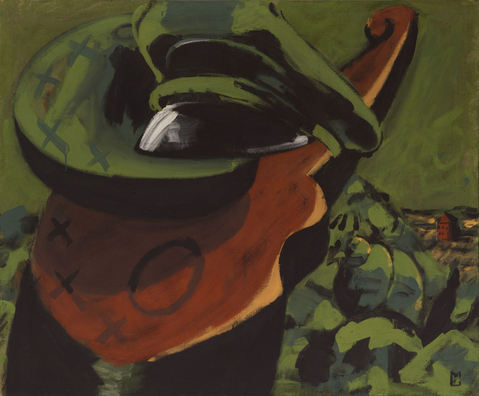 Markus Lüpertz, Arrangement für eine Mütze, 1973