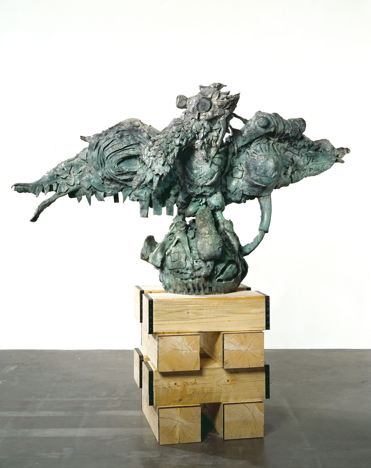 Jonathan Meese, ErzAdler, fischiges Reptilbaby beim Ablaichen, 2006