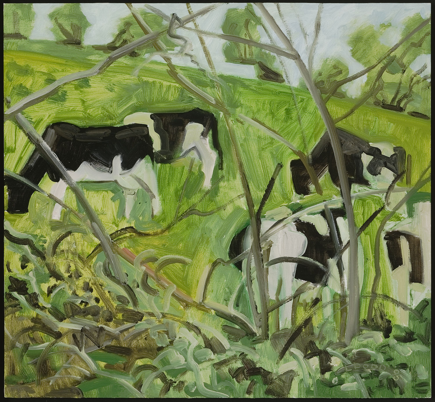 Lois Dodd, Cows, Ireland, 1995