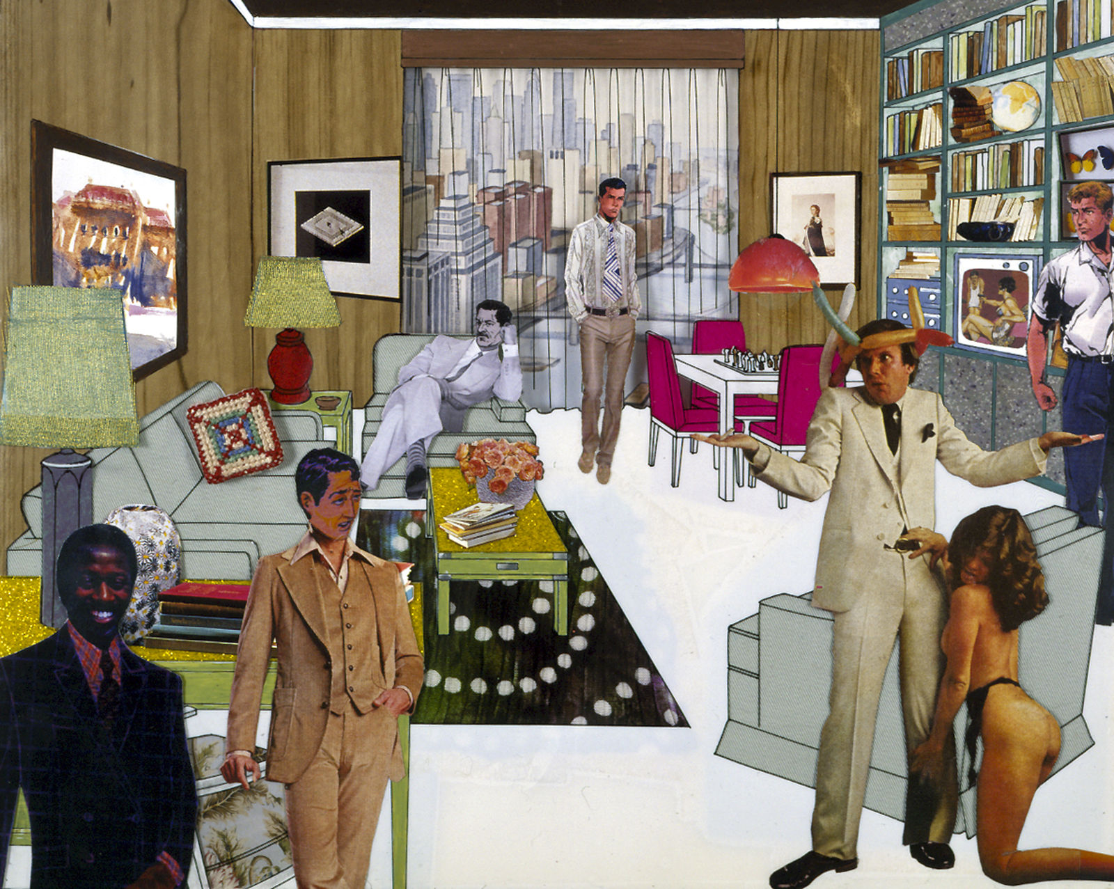 Laurie Simmons, The Instant Decorator (Wood Panel Den, Bachelor Party), 2004