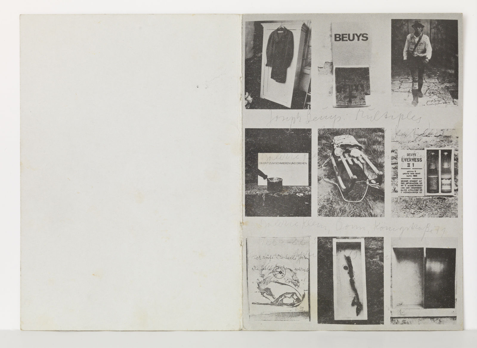 Joseph Beuys, Es gibt Gute, Boese und Krefelder (There are Good People, Bad People, and People from Krefeld), 1970 ca.