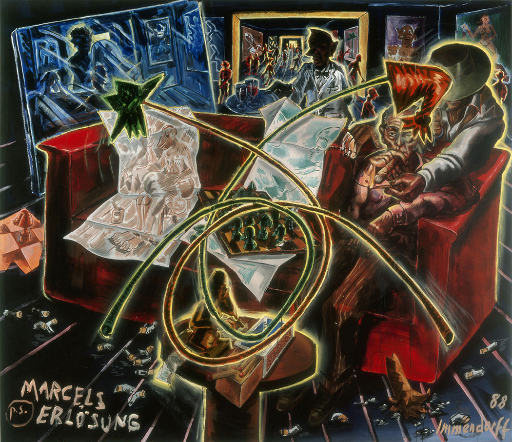 Jörg Immendorff, Marcels Erlosung (Marcel's Salvation), 1988