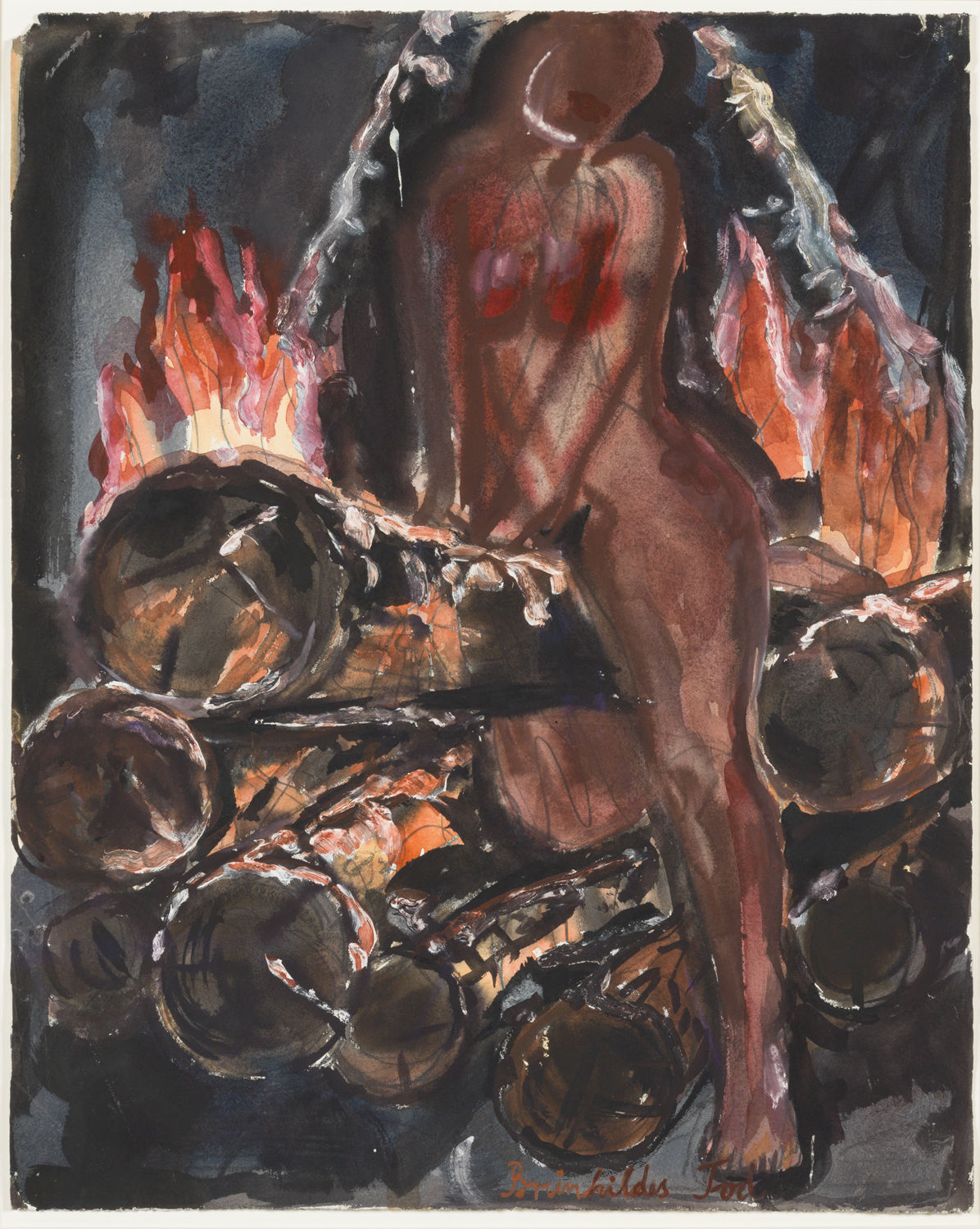 Anselm Kiefer, Brünhildes Tod (Brunhild's death), 1976