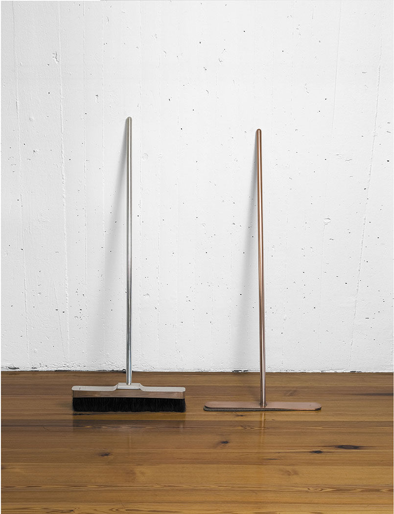Joseph Beuys, Silver Broom and Broom without Bristles, 1972