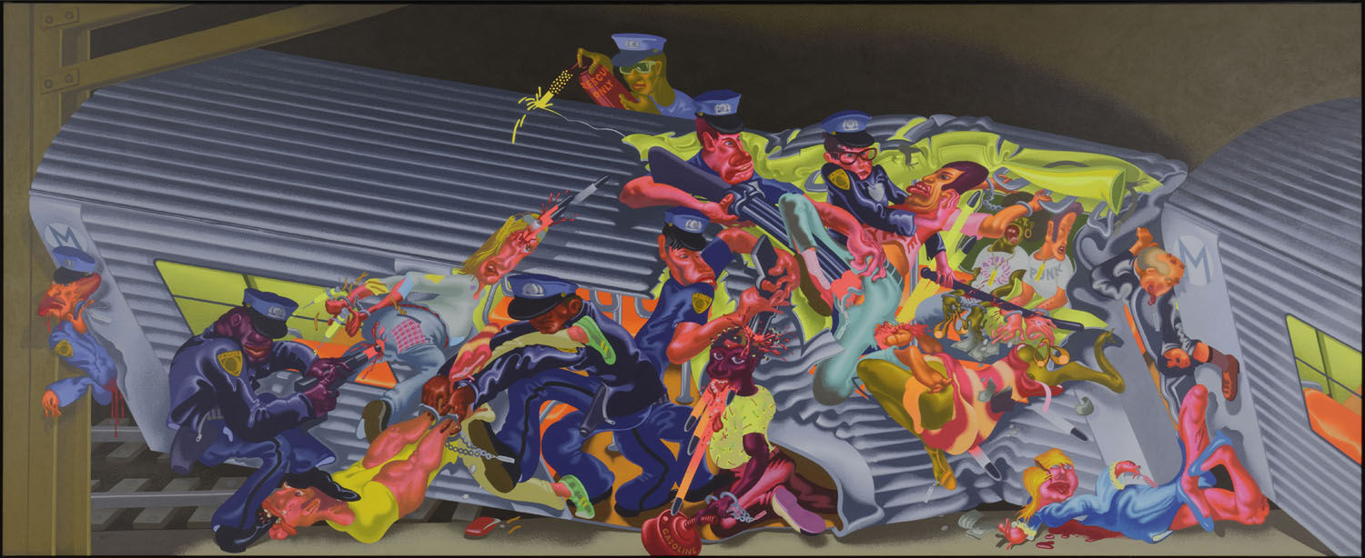 Peter Saul, Subway I, 1979