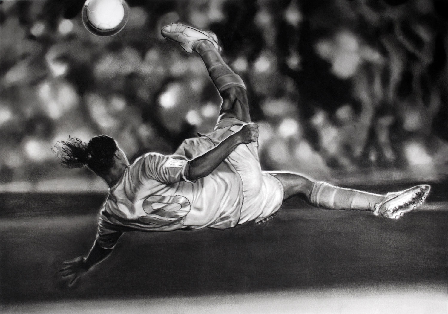 Robert Longo, Study of Soccer Player, 2012