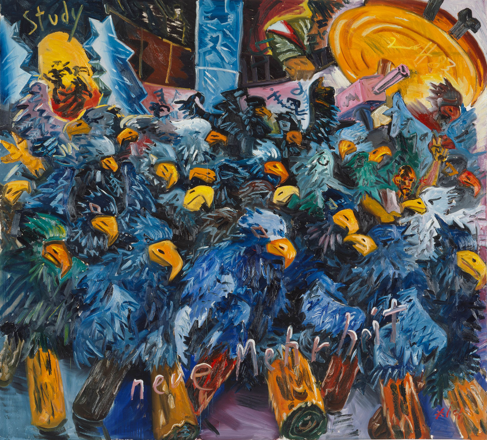 Jörg Immendorff, Neue Mehrheit, 1983