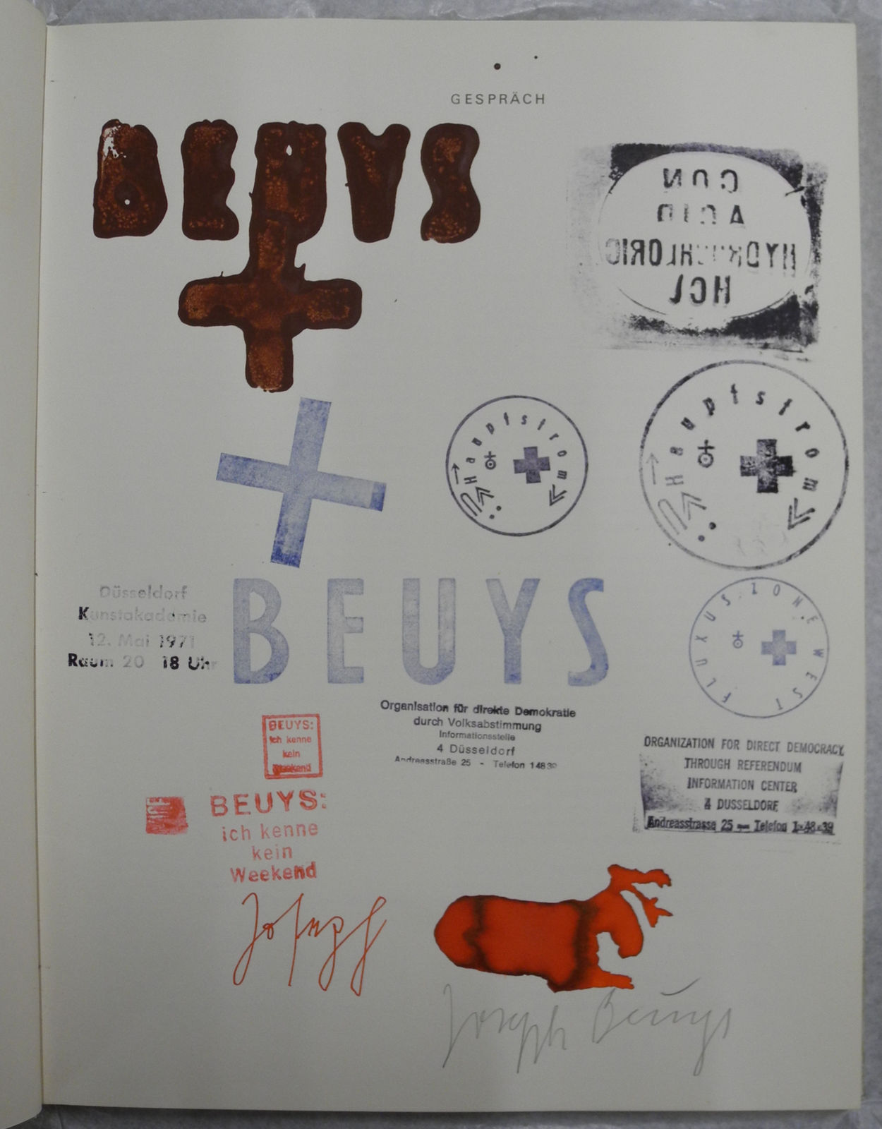 Joseph Beuys, Conversation (Gespräch), 1974