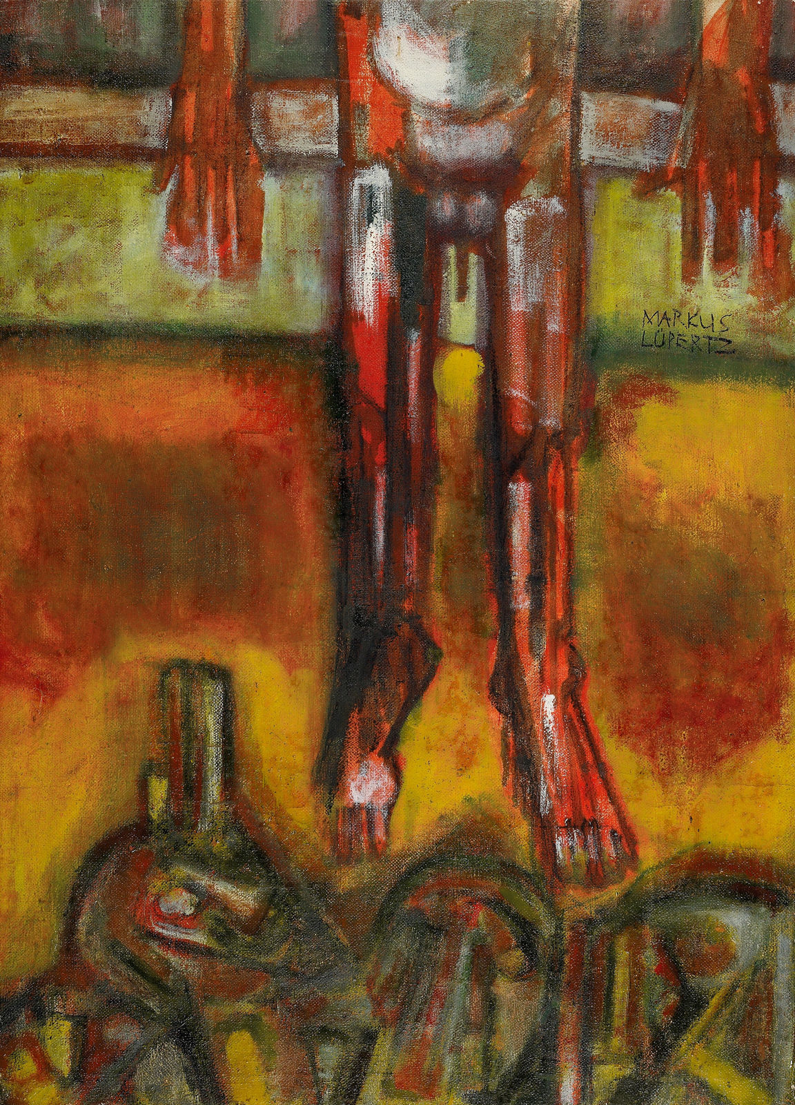 Markus Lüpertz, Kreuzigungsbild, 1961