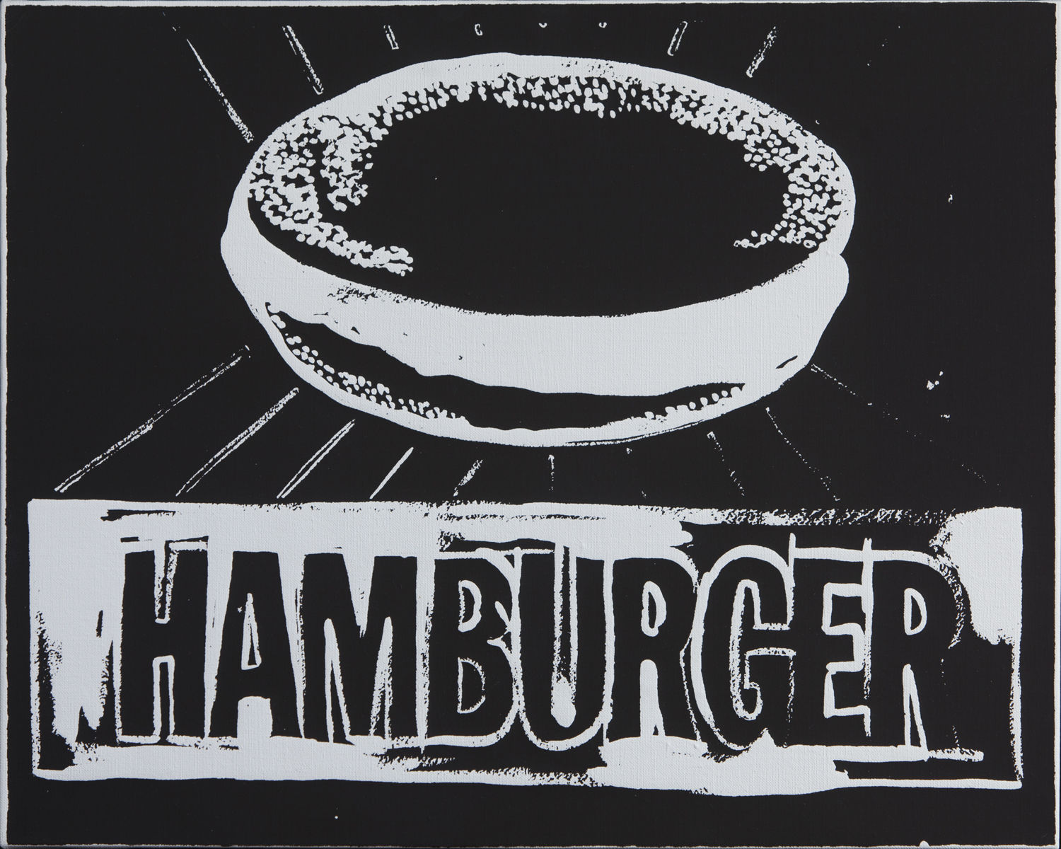 Andy Warhol, Hamburger (Negative), 1985-86