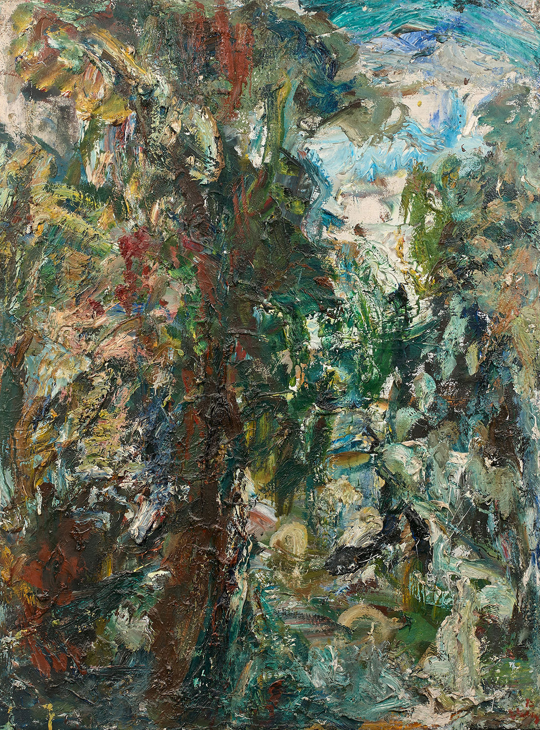 Eugène Leroy, Sans titre (Arbre), 1973