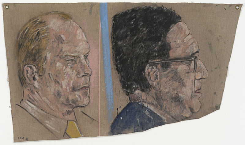 Leon Golub, Ford and Kissinger, 1976