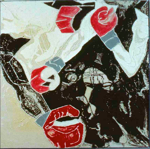 Joe Zucker, Boxing Painting Round #8, 1981