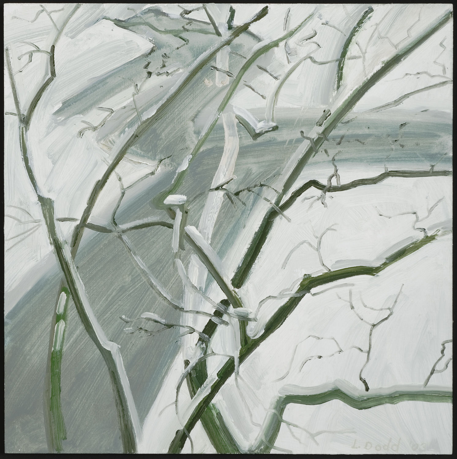 Lois Dodd, View over High Street, 2003