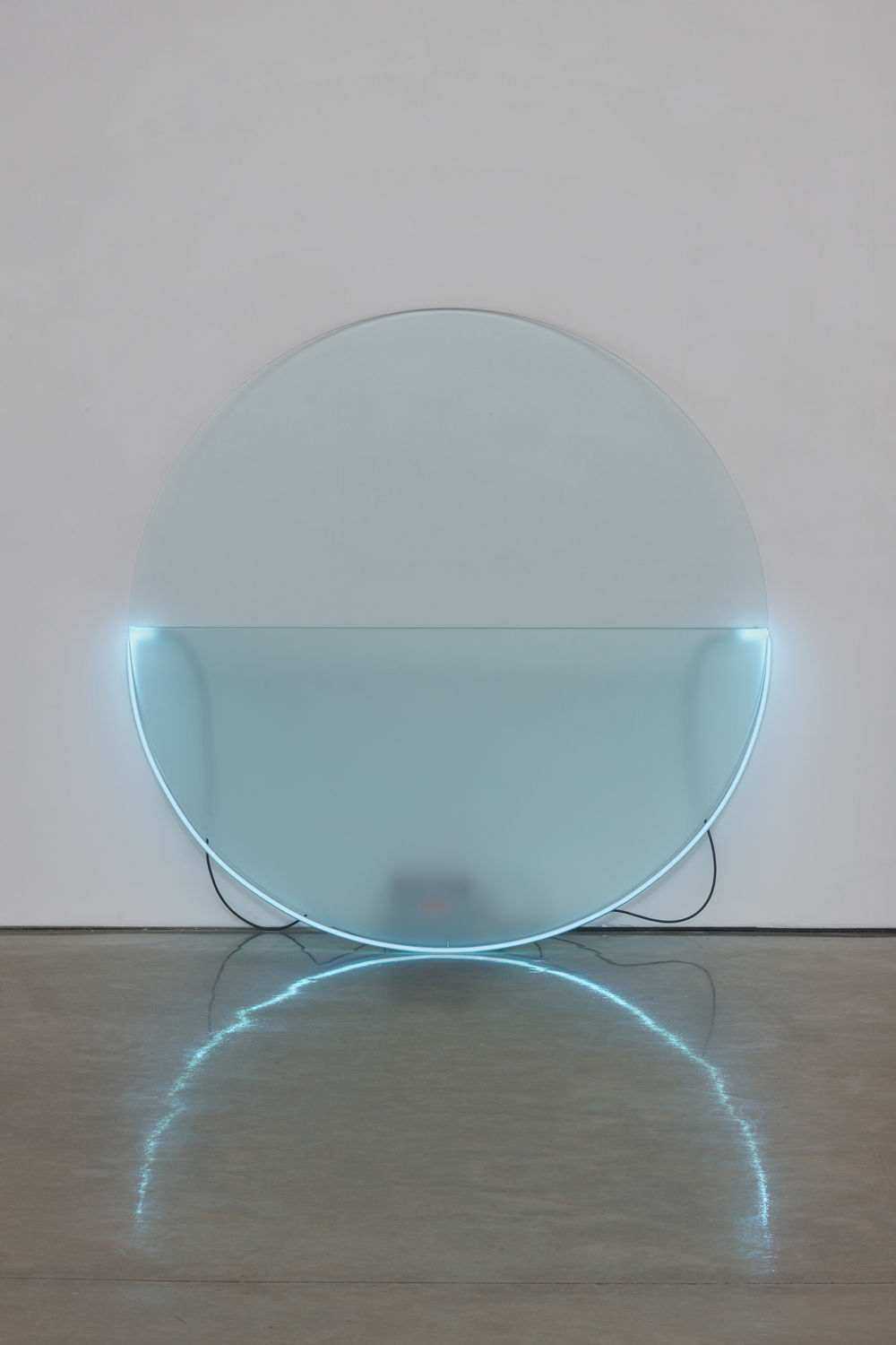 Keith Sonnier, Lit Circle Blue with Etched Glass (Lit Circles Series), 1968