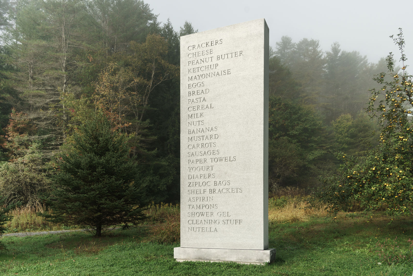 David Shrigley, Memorial, 2016