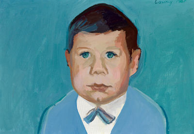Maria Lassnig, Bildnis eines braven Knaben, 1967